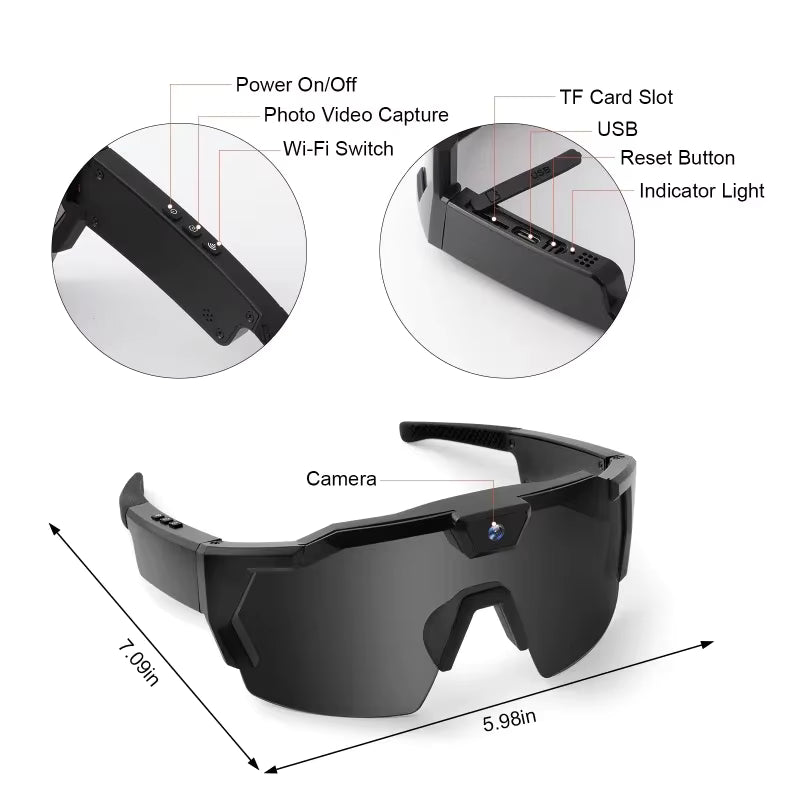 Camera Glasses + Free 32GB SD Card
